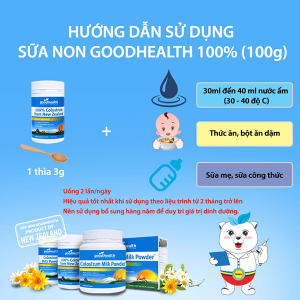 cách pha sữa non goodhealth